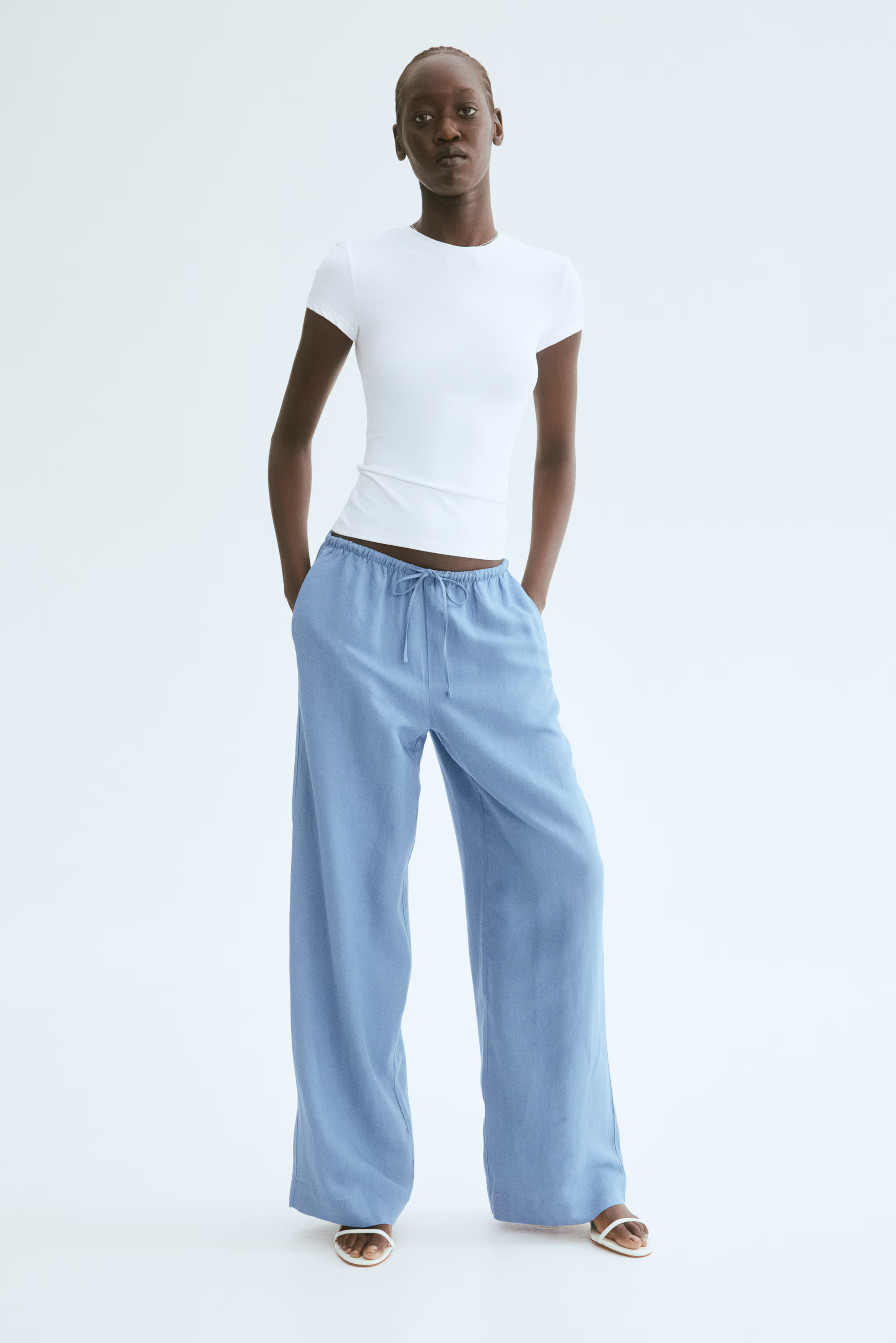 Gerade Hose aus Leinenmix | H&M (DE, AT, CH, NL, FI)