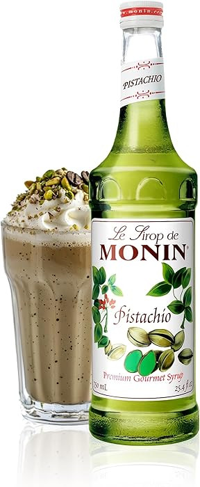 Monin - Pistachio Syrup | Rich & Buttery Sweetness, Premium Syrup for Coffee, Cold Brews & More |... | Amazon (US)