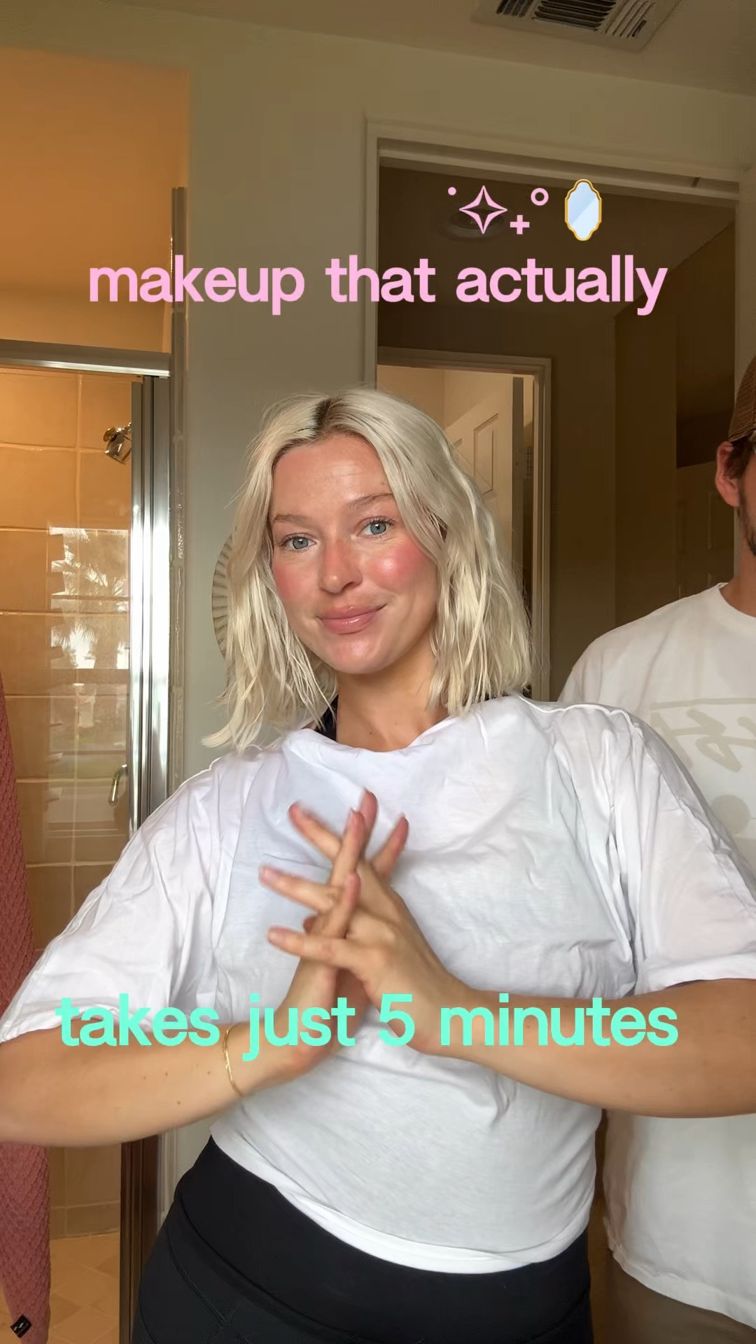 super quicky glowy, end of summer makeup!!

Clean beauty, makeup, grwm

#LTKgrwm #LTKootd