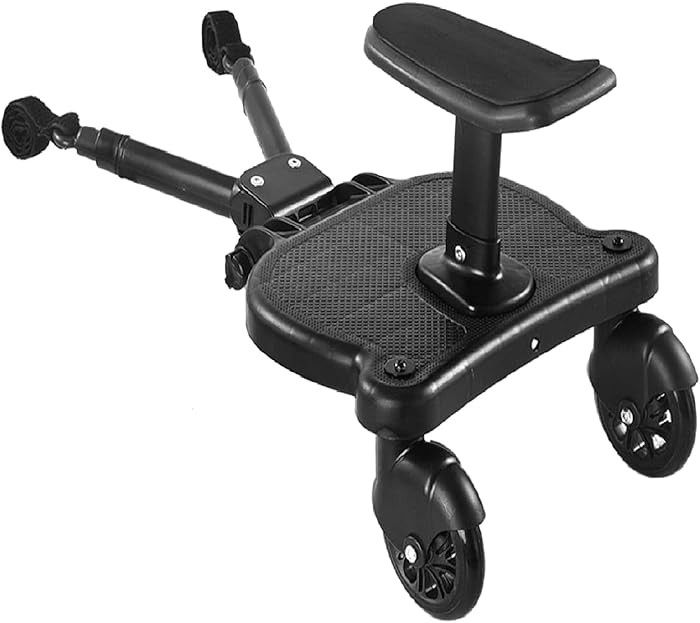 Universal Stroller Board with Detachable Seat, 2in1 Sit and Stand Stroller Glider Board for Most Strollers, Holds Children Up to 55 LBs Stroller Standing Board | Amazon (US)