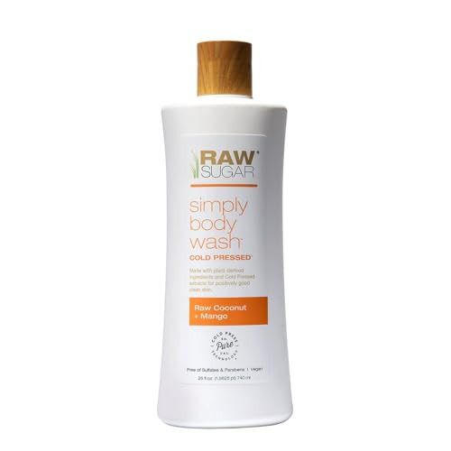 RAW SUGAR Simply Body Wash, (25 Fl Oz, Pack of 1) Bath Soap, Formulated without Sulfates & Parabens (Raw Coconut + Mango) | Amazon (US)