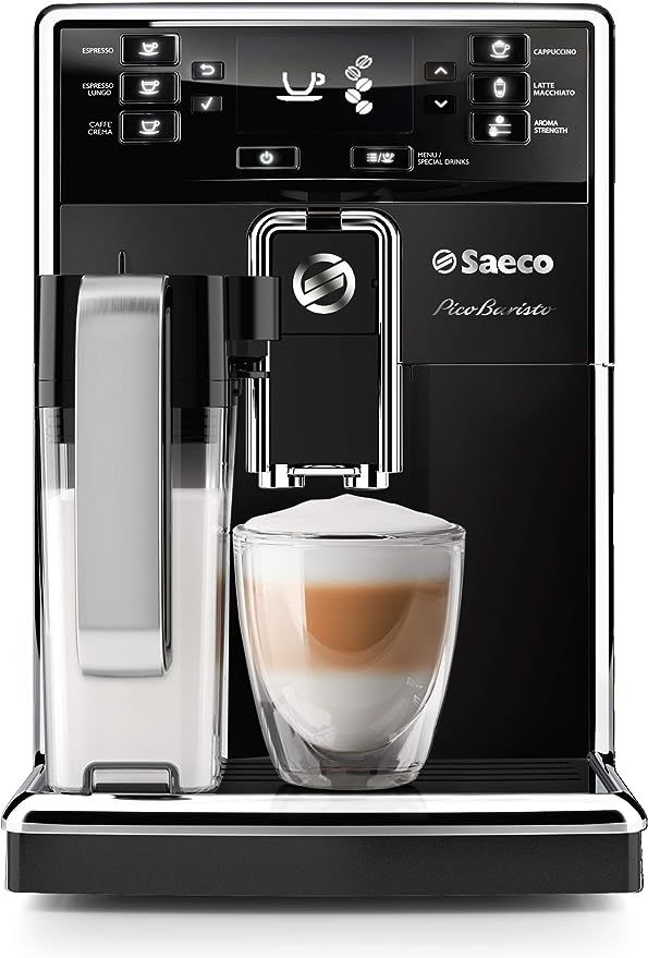 Saeco PicoBaristo Super Automatic Espresso Machine, HD8927/37, Piano Black | Amazon (CA)