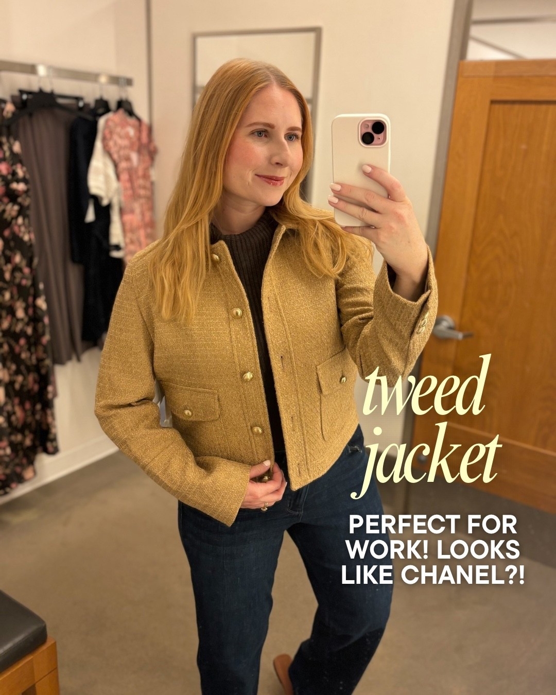 Tweed jacket size medium

#LTKMidsize #LTKSeasonal #LTKSaleAlert