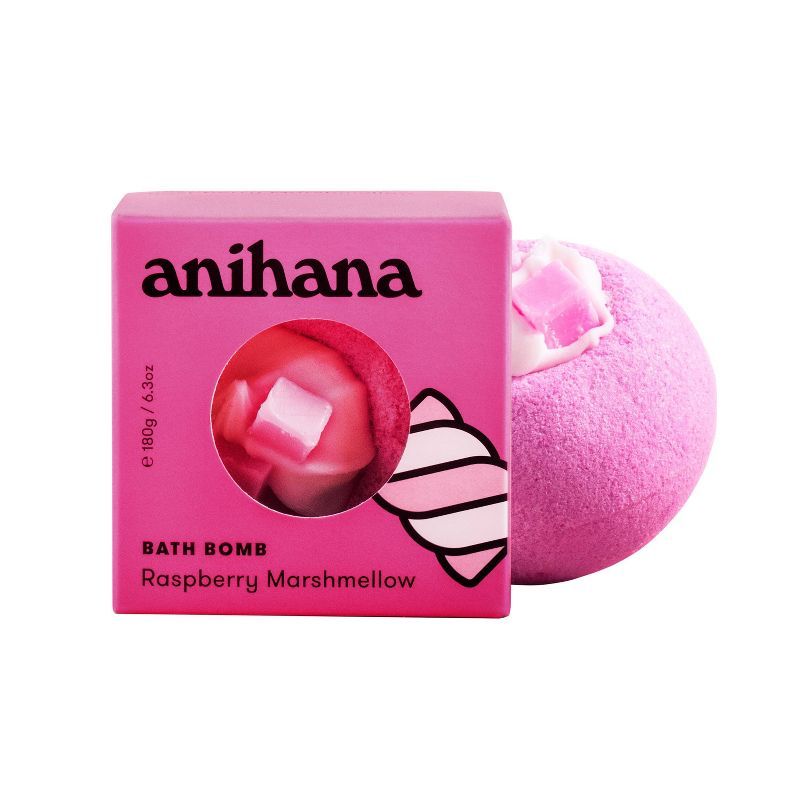 anihana Hydrating Bath Bomb Melt - Raspberry Marshmallow - 6.35oz | Target