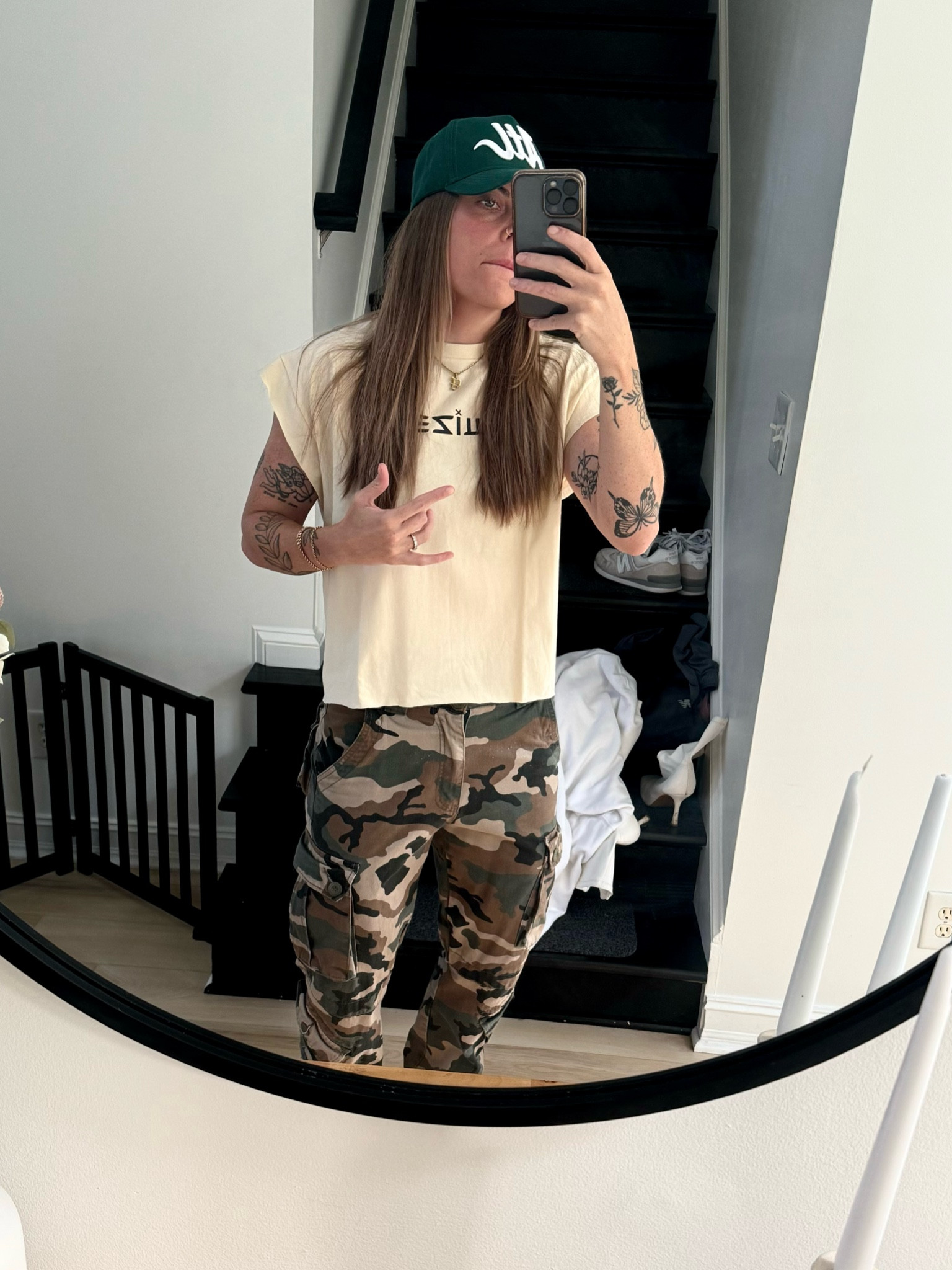 My fav cargo Pants & Hat