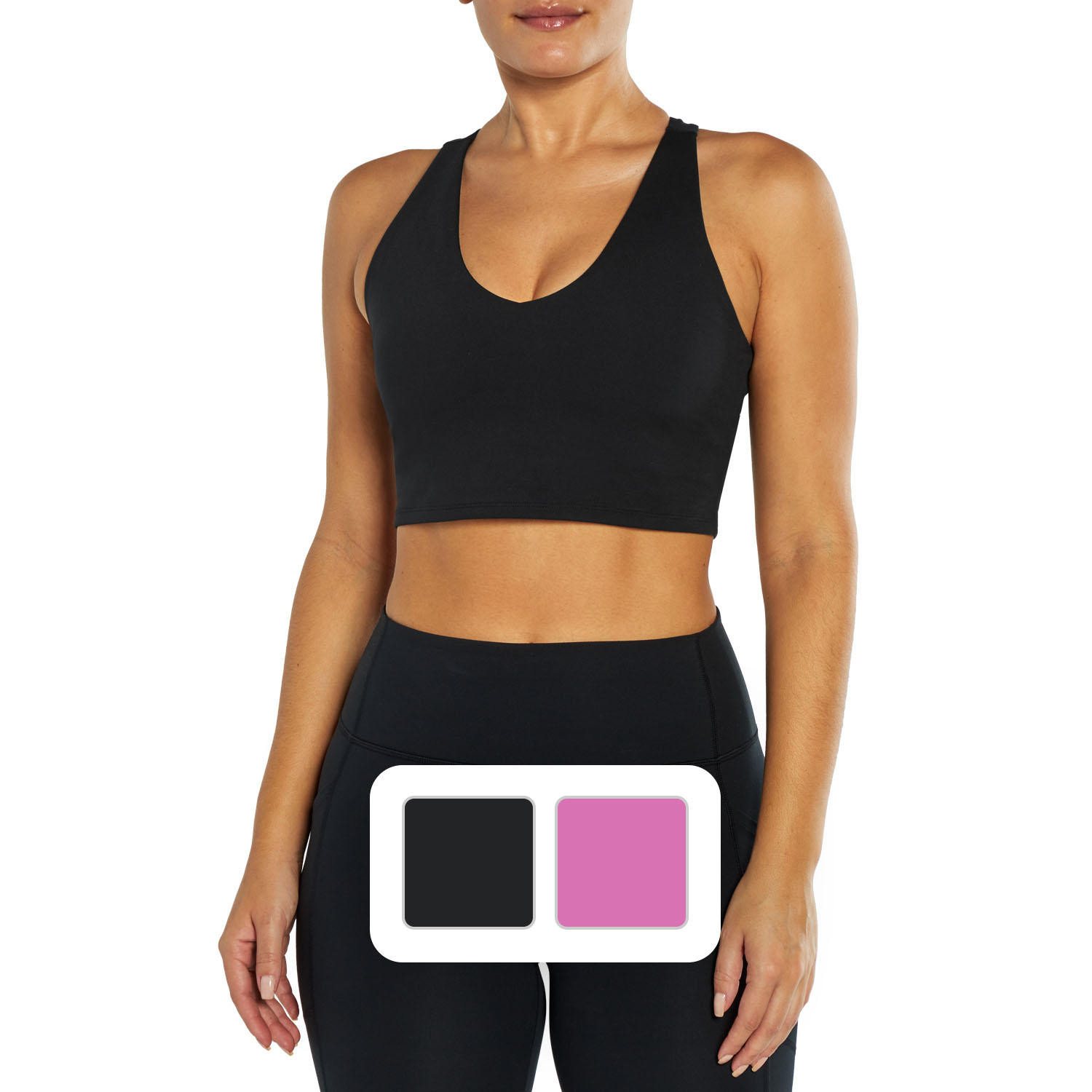 Gap Fit Ladies Active Tank Bra Black XXL | Sam's Club