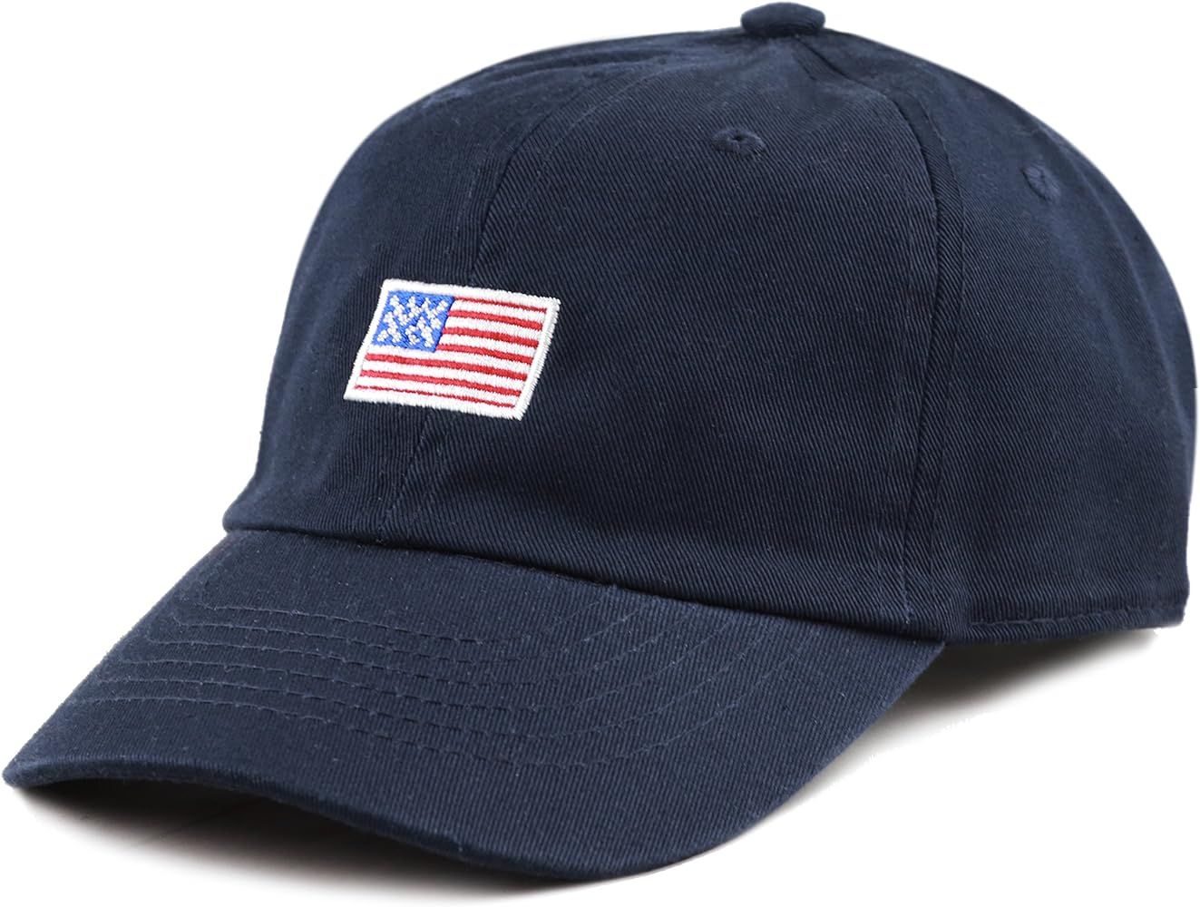 The Hat Depot Kids American Flag & Cute Embroidery Cotton Baseball Cap Hat | Amazon (US)