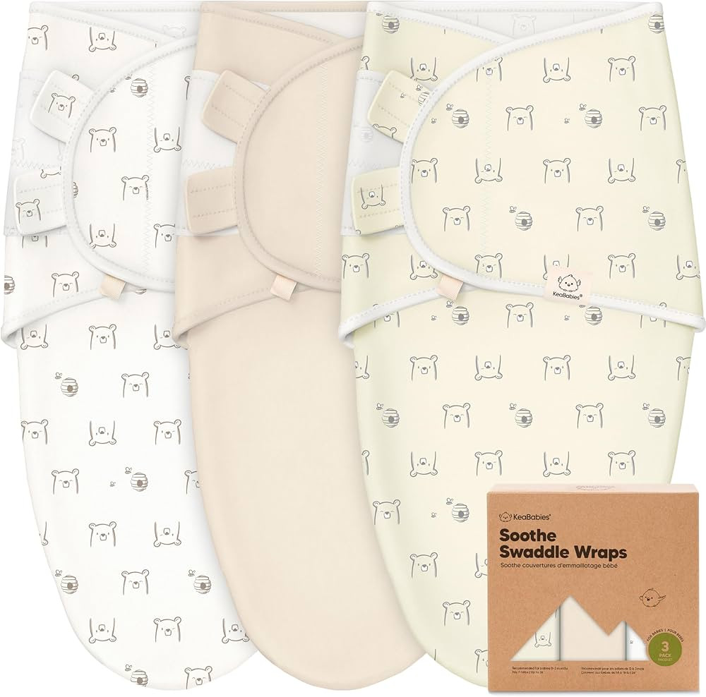 3-Pack Organic Baby Swaddle Sleep Sacks - Swaddles for Newborns, Infant 0-3 Months, Baby Girls, B... | Amazon (US)