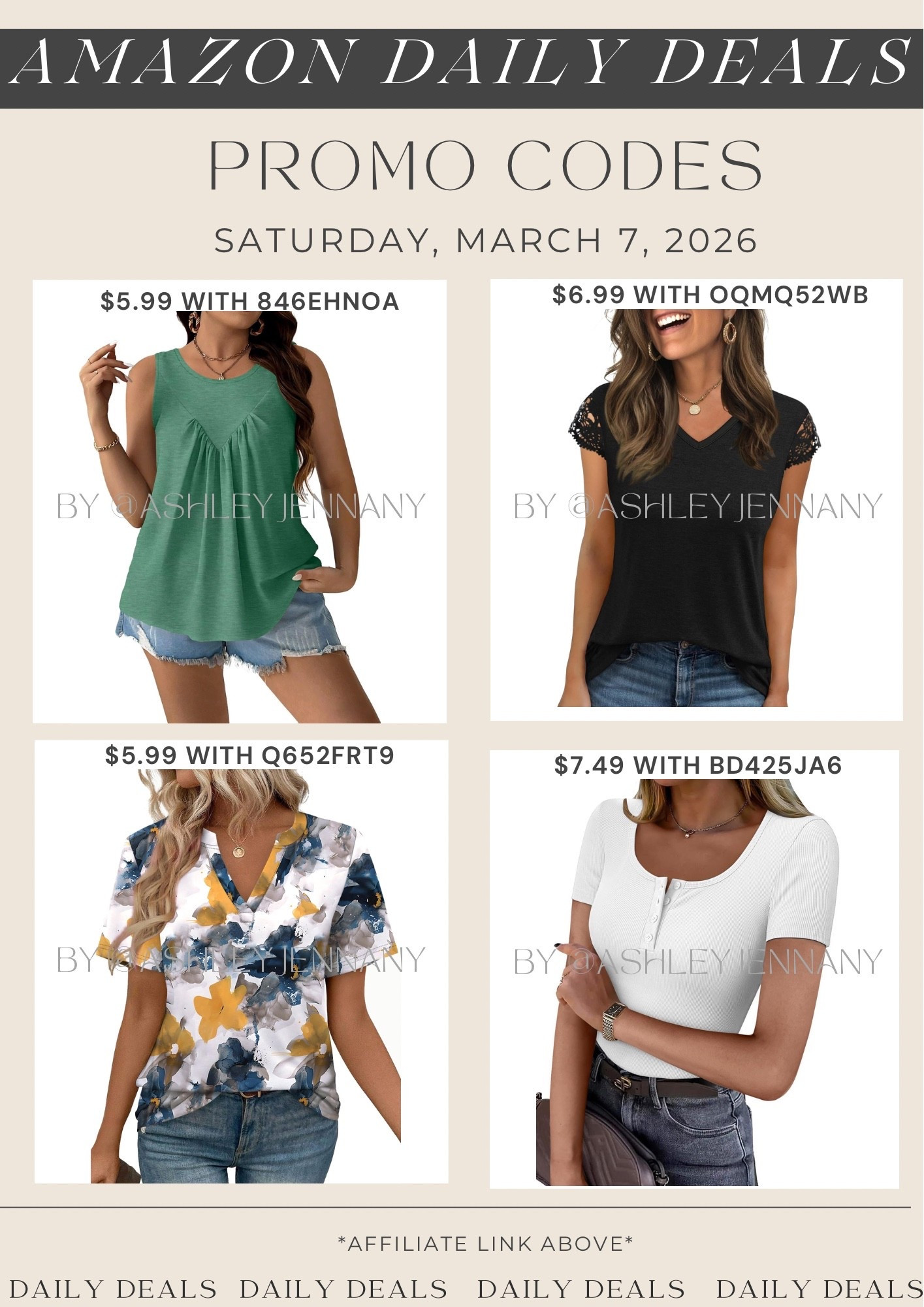 
Amazon fashion deals on casual spring tops

#LTKMidsize #LTKSeasonal #LTKSaleAlert