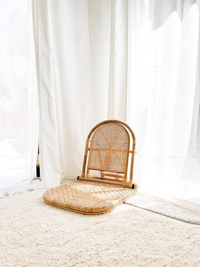 Rattan Beach Chair Meditation/Portable & Foldable | Amazon (US)