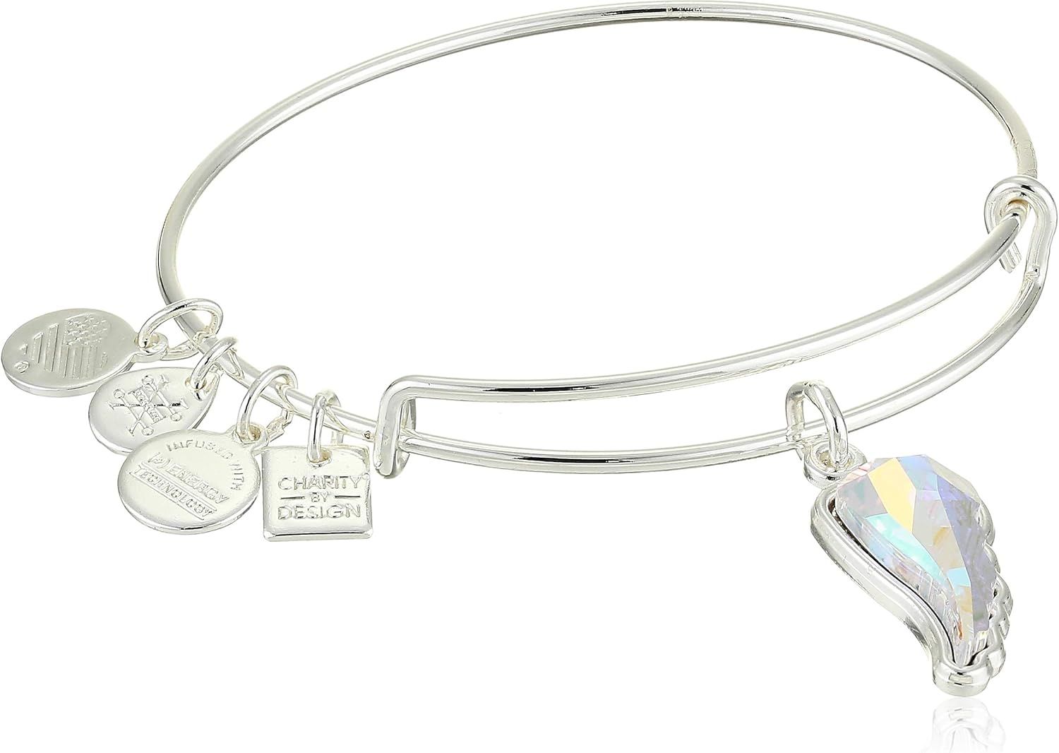 Alex and Ani Women's Charity by Design - Crystal Wing Bangle | Amazon (US)