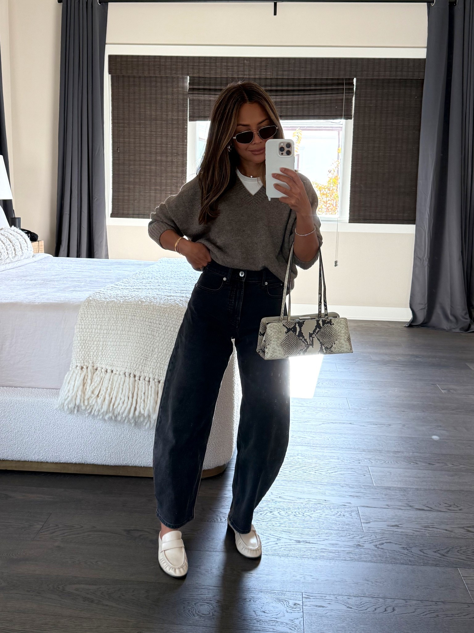 Size small in the sweater and jeans and shoes are true to size- I took a 24 in jeans.

#LTKCyberWeek #LTKootd #LTKmomlife