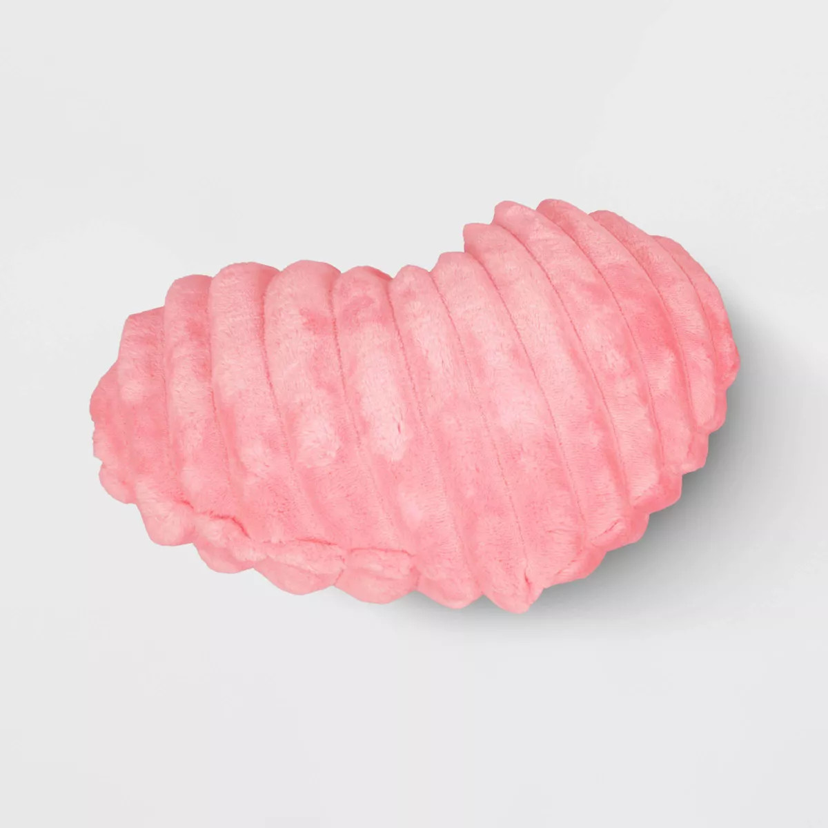 Shaped Rib Plush Heart Valentine's Day Throw Pillow Pink - Room Essentials™ | Target