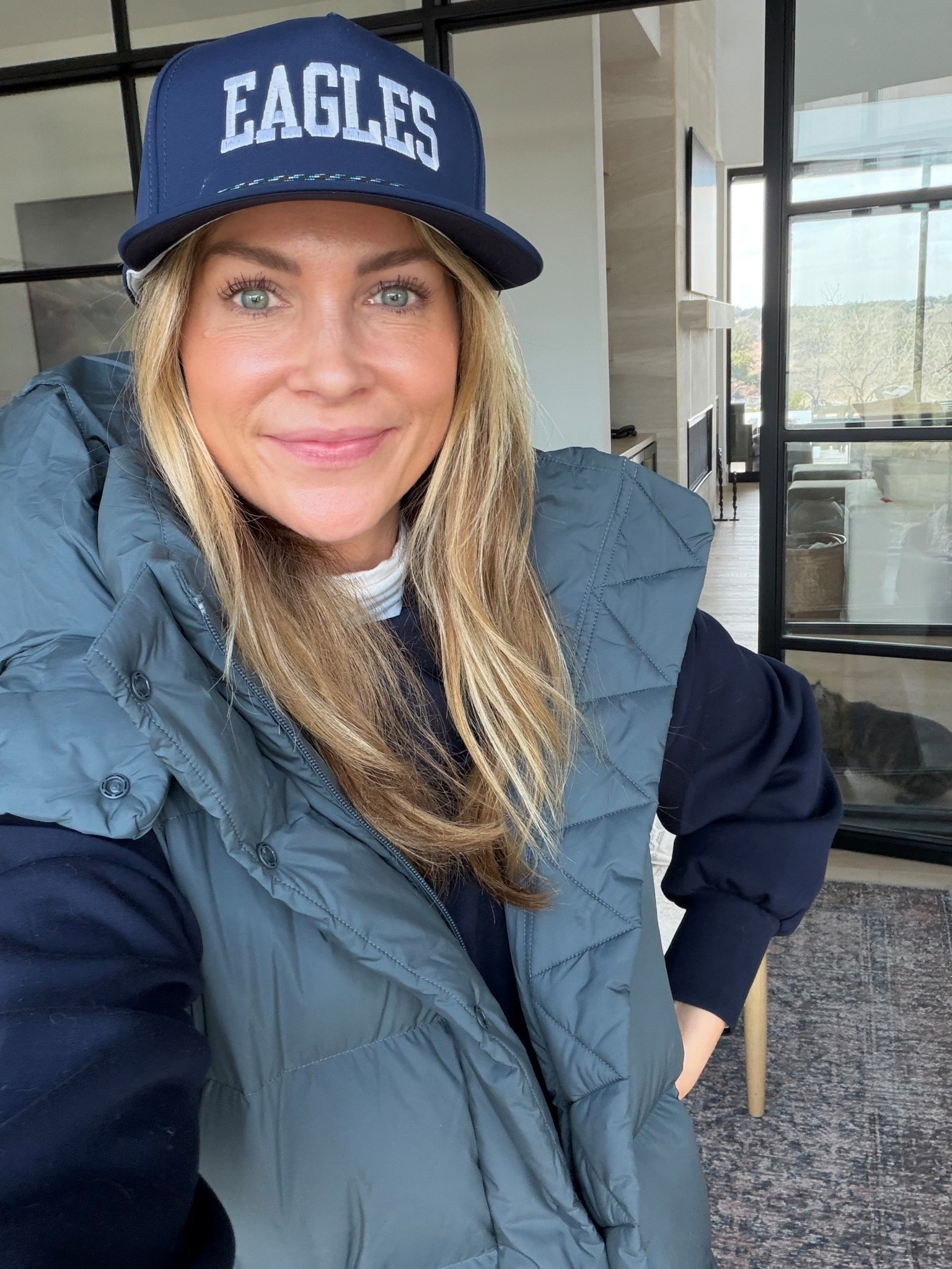 Today’s outfit for Laikyn’s soccer game! 
Lululemon vest
Amazon turtleneck 
Amazon drawstring pullover 
Rope hat 
Lululemon leggings size 6 

#LTKmomlife #LTKOver40 #LTKootd