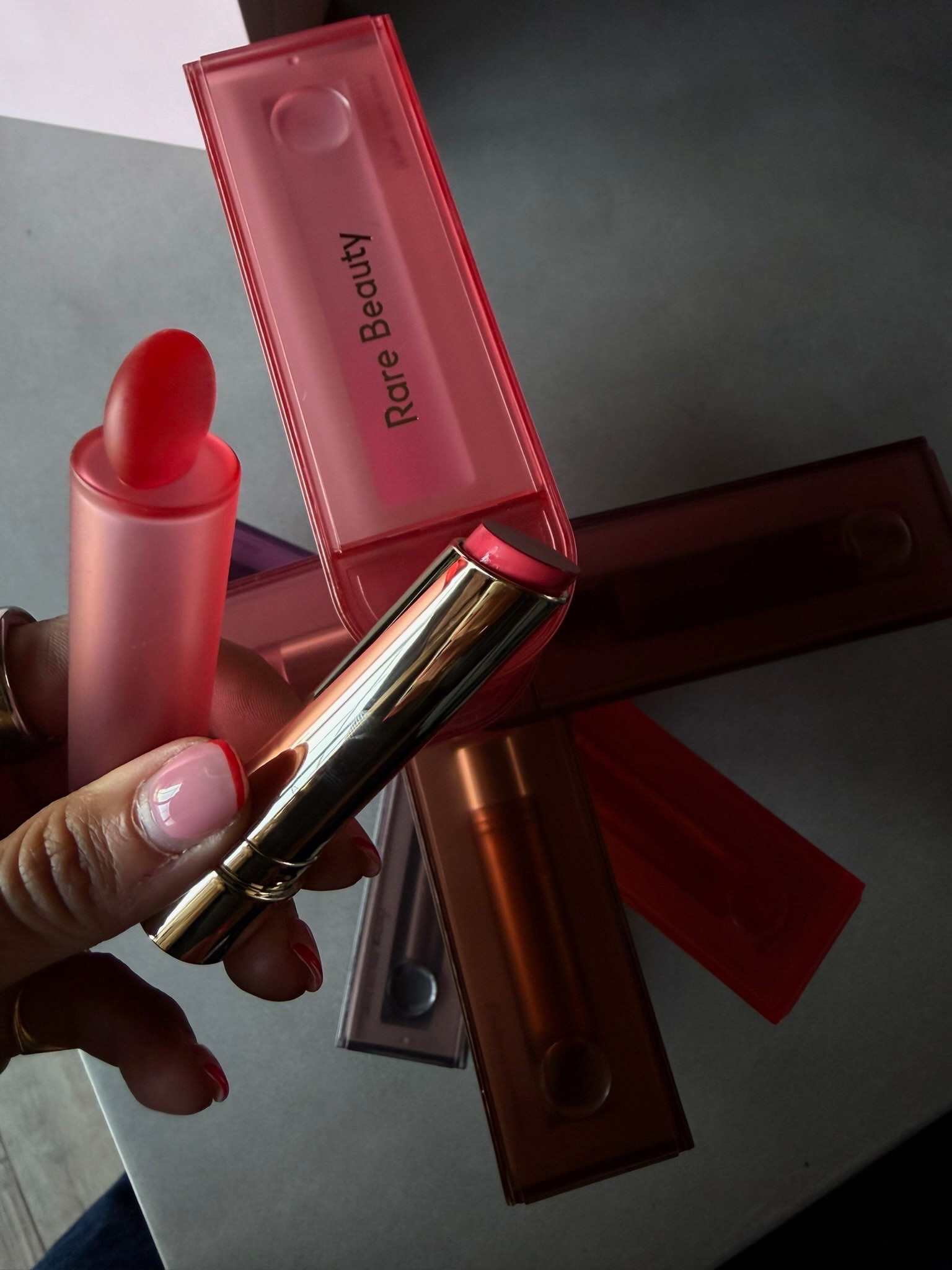 So beautiful from Rare Beauty! 

Rare beauty, makeup, beauty must haves, lip gloss, lip sticks lip oil