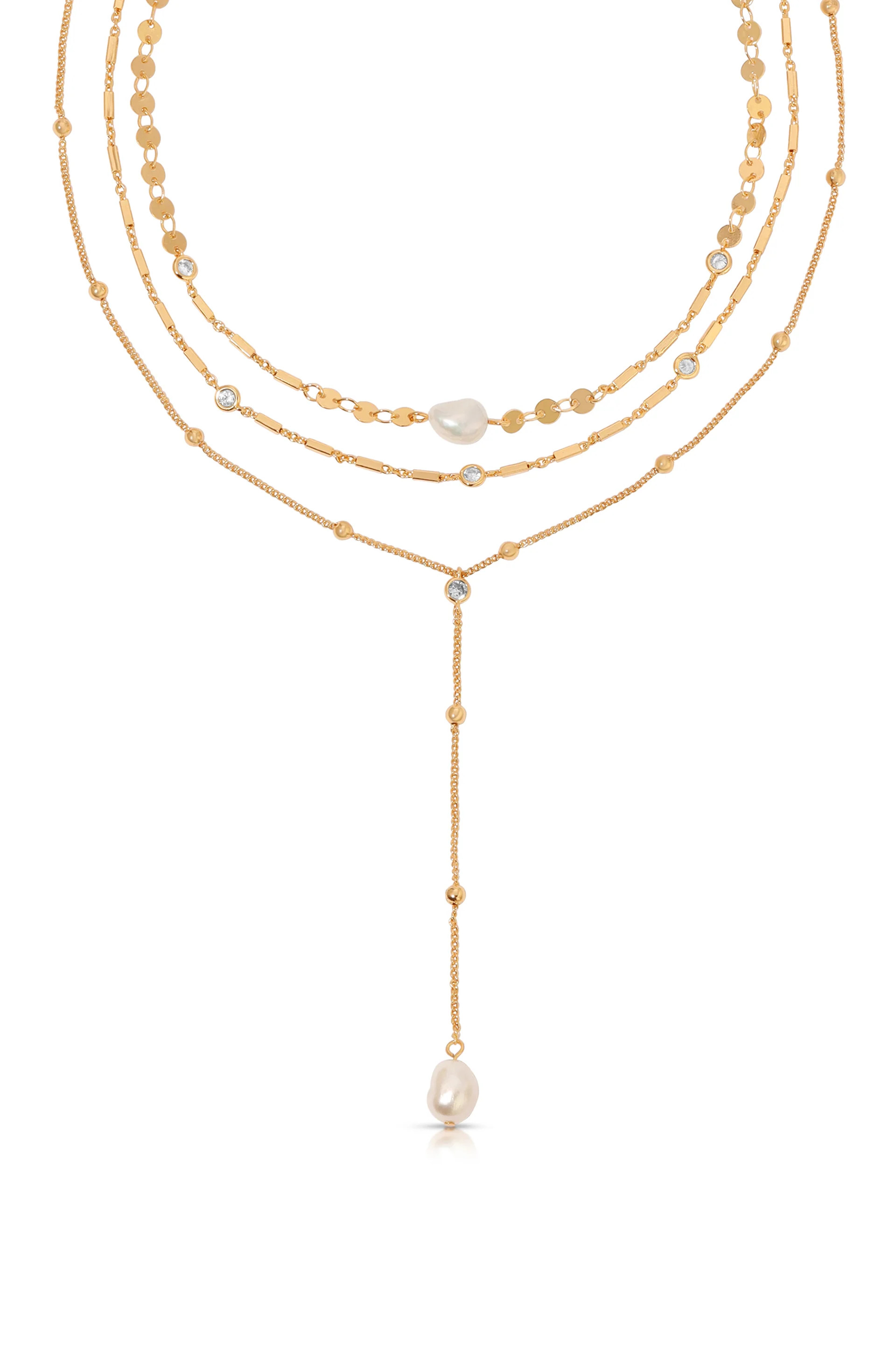 Forever Falling Multi-Chain Lariat Choker | Ettika