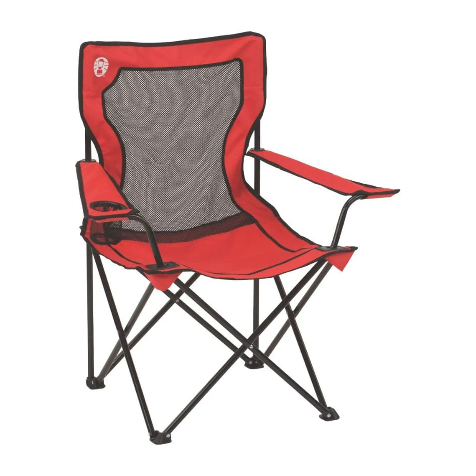 Coleman Broadband Mesh Quad Adult Camping Chair, Red | Walmart (US)