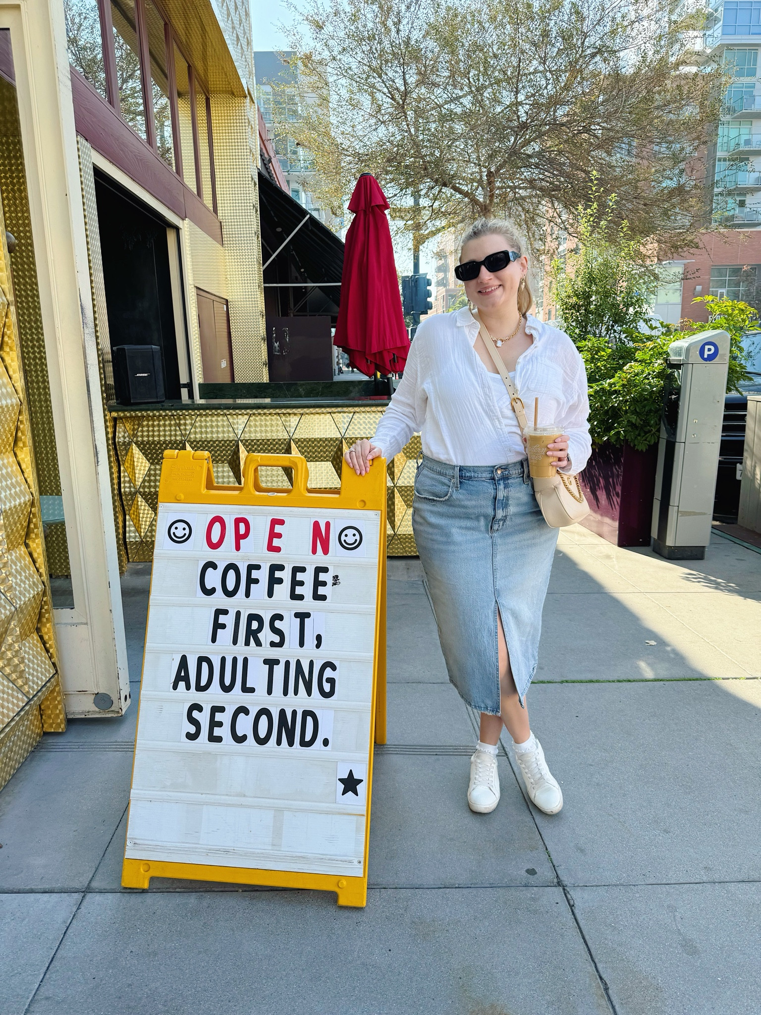 New Jean skirt from target is a WIN! So comfy! 

#LTKmidsize #LTKstyletip #LTKfindsunder50