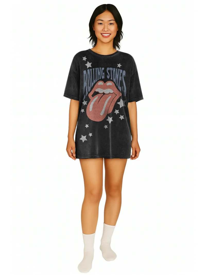 Rolling Stones Women's Oversized Sleep Shirt, Sizes XS-3X | Walmart (US)