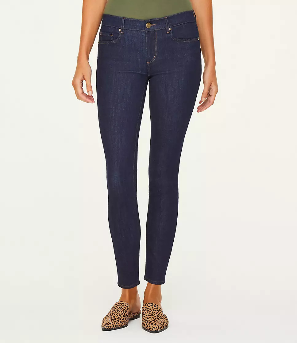 SKINNY JEANS IN DARK RINSE | LOFT Outlet