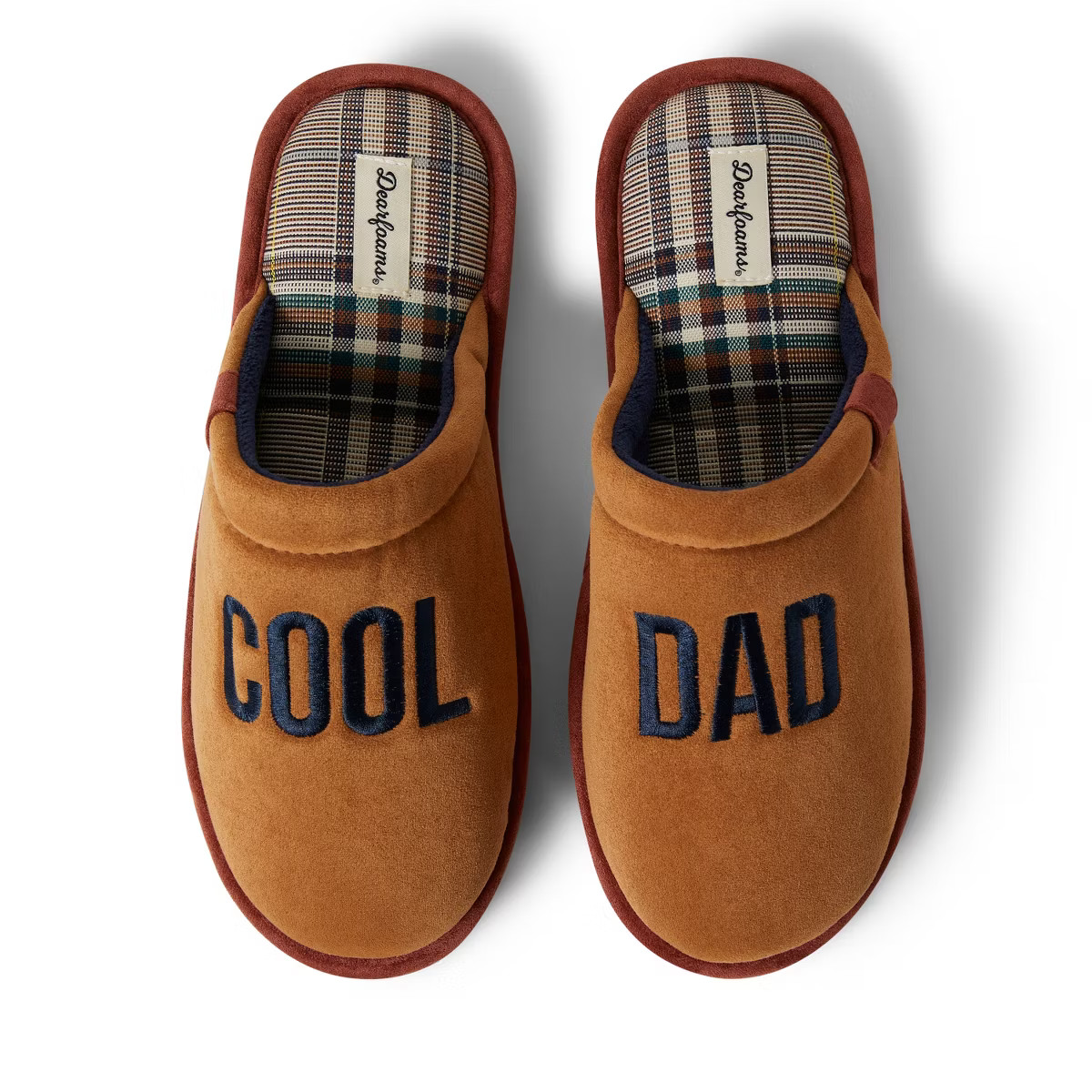 Dearfoams Men's Tanner Microsuede Father's Day Dad Scuff Slippers | Target