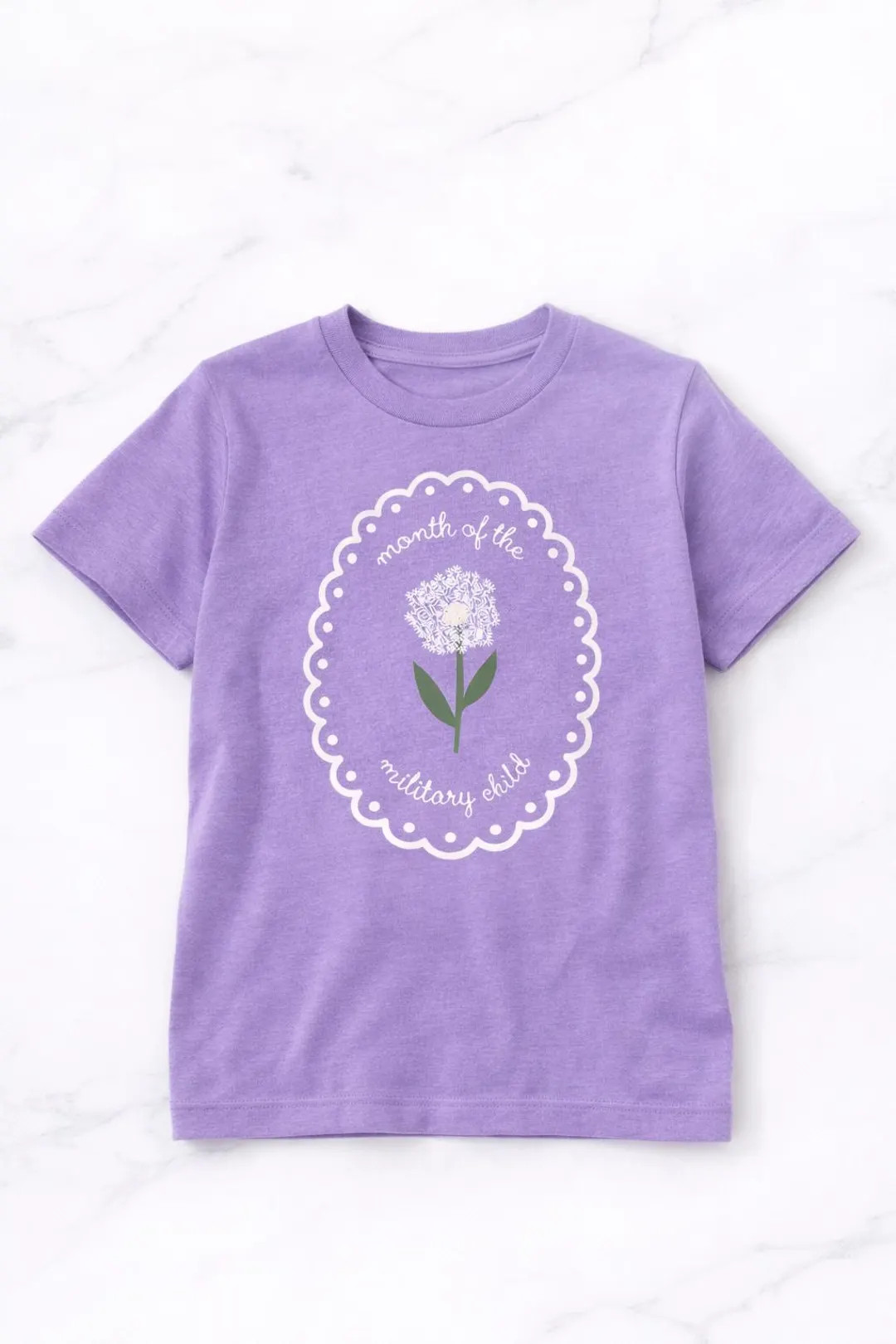 Purple up Month of the Military Child Shirt – Bravery in Bloom Tee – Dandelion Flower Kids Te... | Etsy (US)