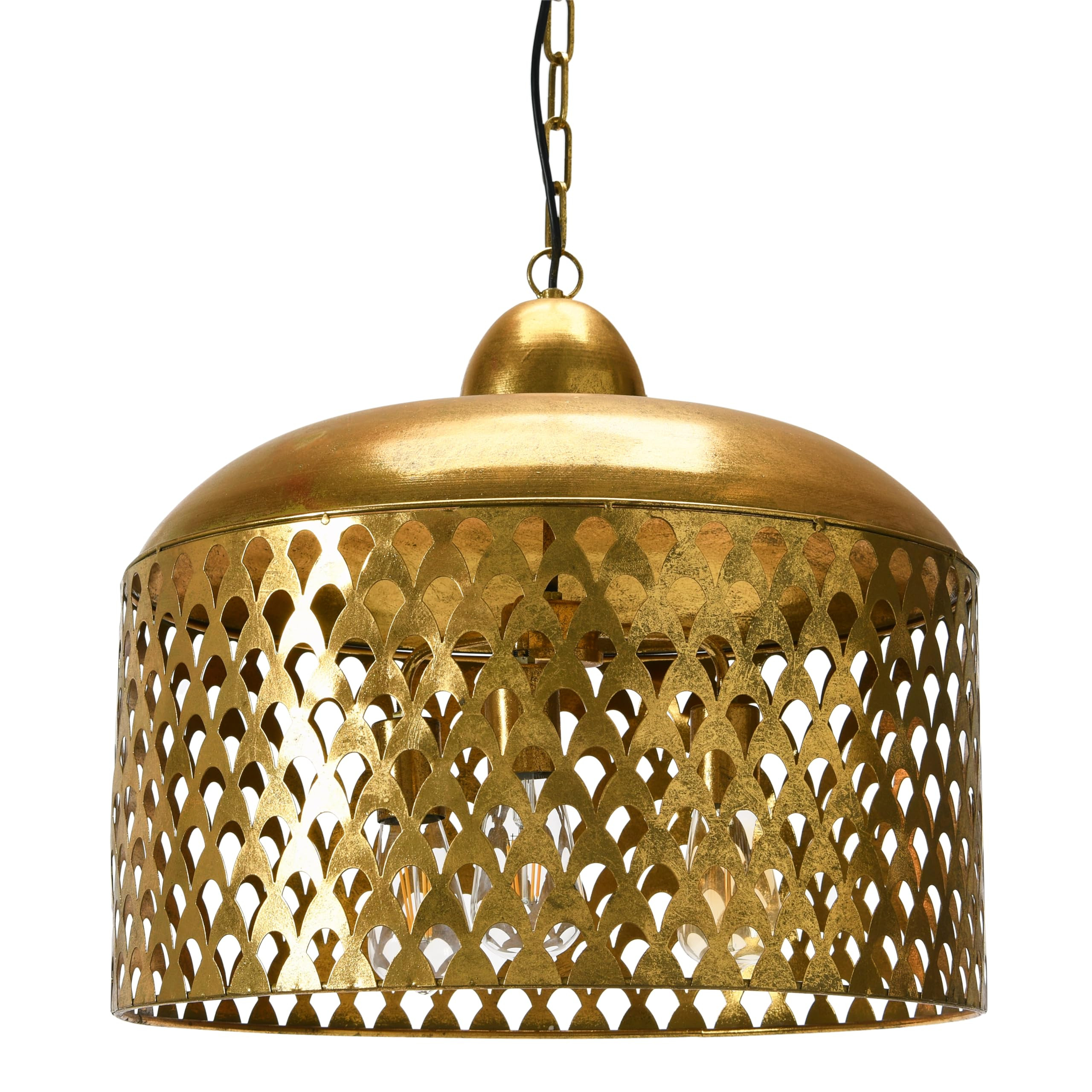 Creative Co-Op Gold Metal Pendant Light | Amazon (US)