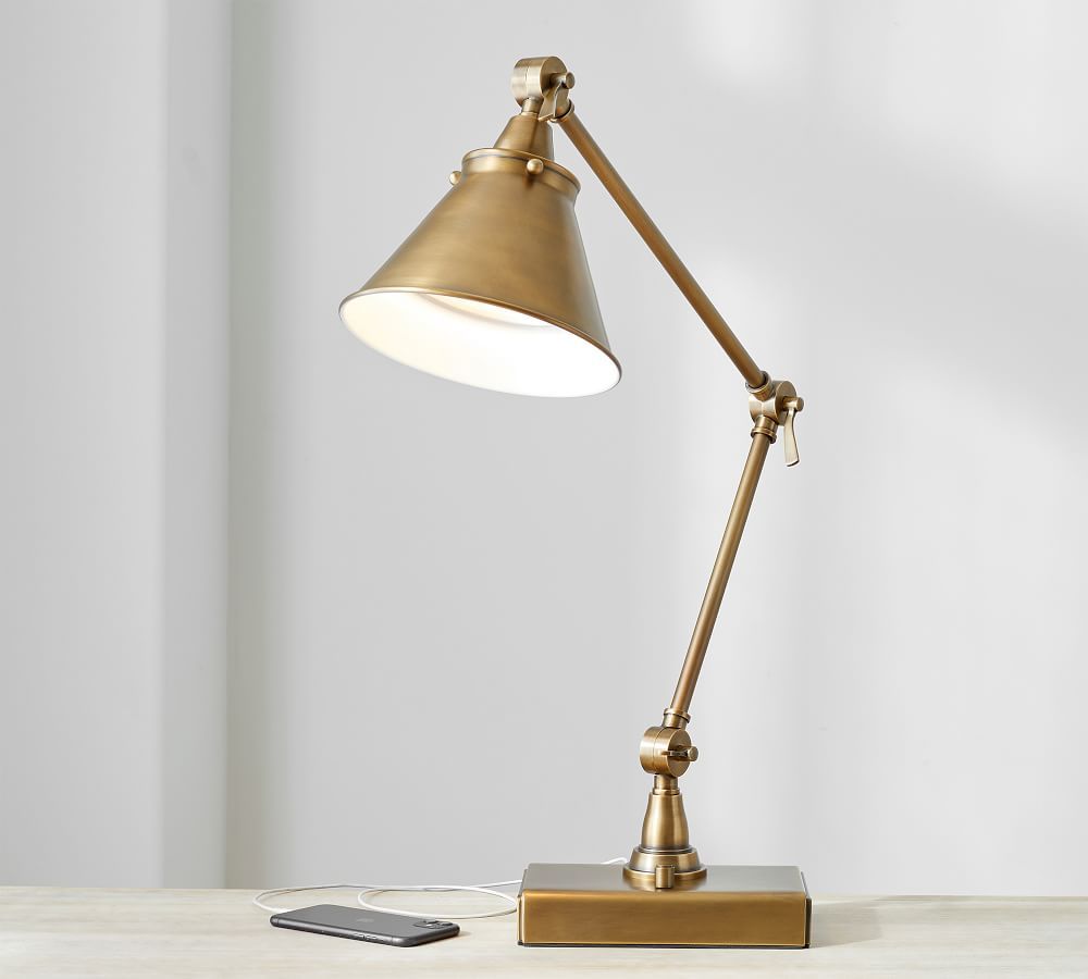 Architect's Adjustable USB Task Table Lamp | Pottery Barn (US)