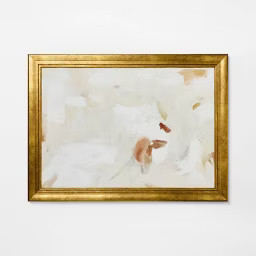 28"x38" Modern Abstract Light Framed Wall Art with Ornate Frame - Threshold™ designed with Stud... | Target