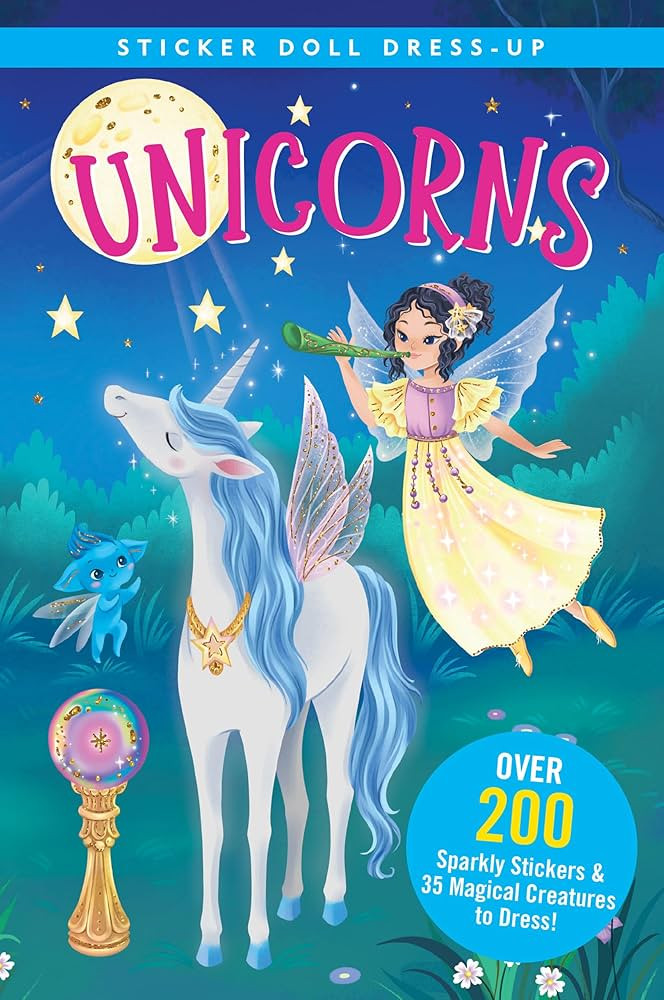 Unicorns Sticker Doll Dress-Up Book | Amazon (US)