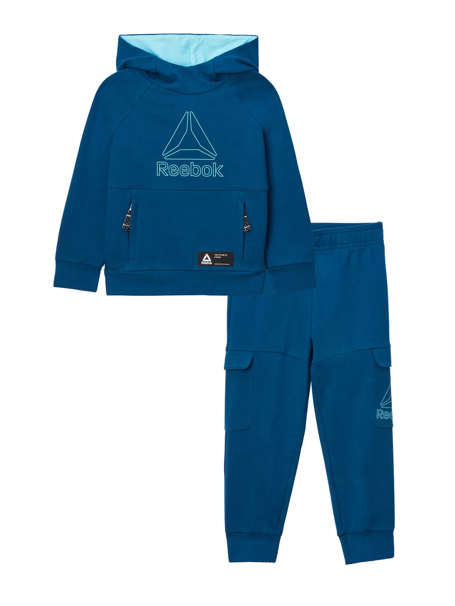 Reebok Toddler Girls Game On Pullover Crew And Jogger Set, 2-Piece