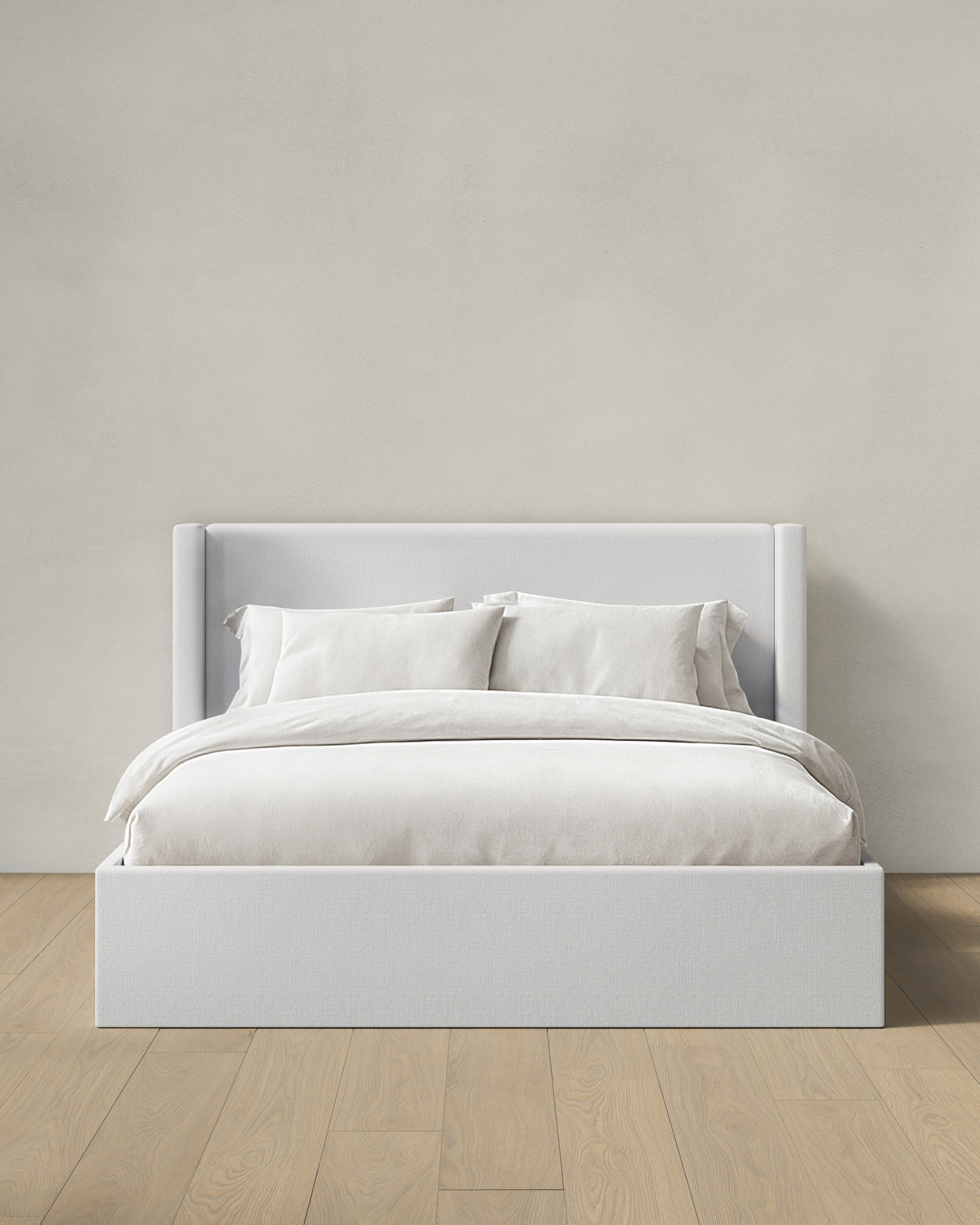 Linen Wingback Bed - Low Headboard | Quince