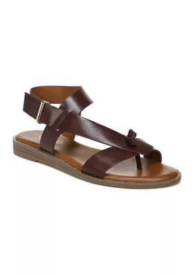 Franco Sarto Women's Glenni Ankle Strap Sandal, Dark Brown, 6.5M | Belk