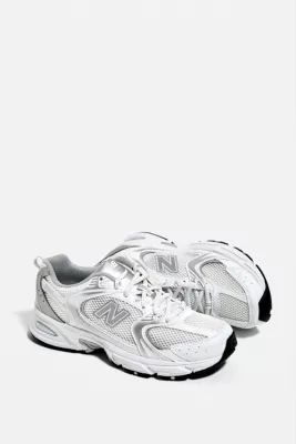 New Balance 530 White & Silver Trainers | Urban Outfitters (EU)