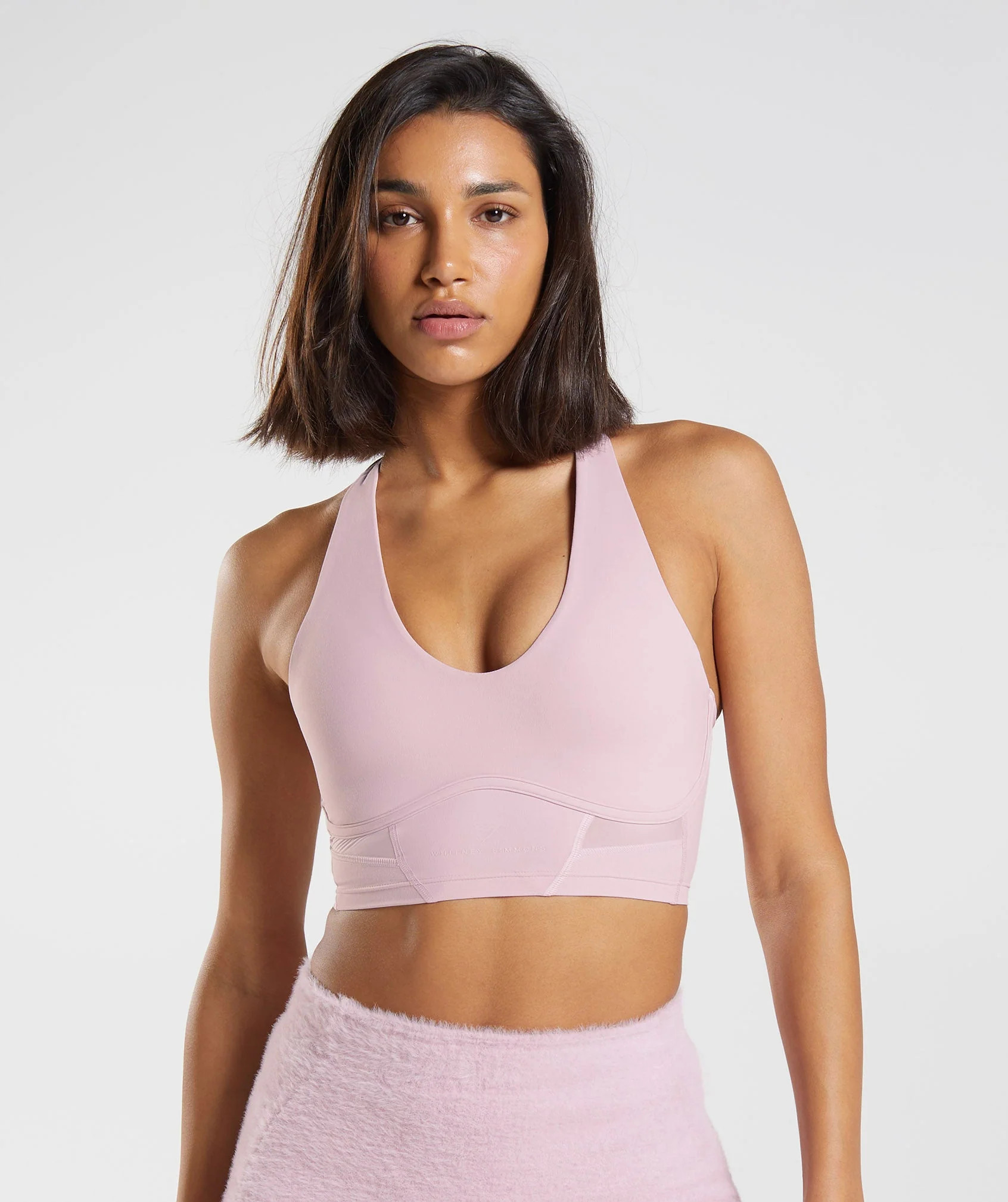 Gymshark Whitney Longline Bra - Pressed Petal Pink | Gymshark US