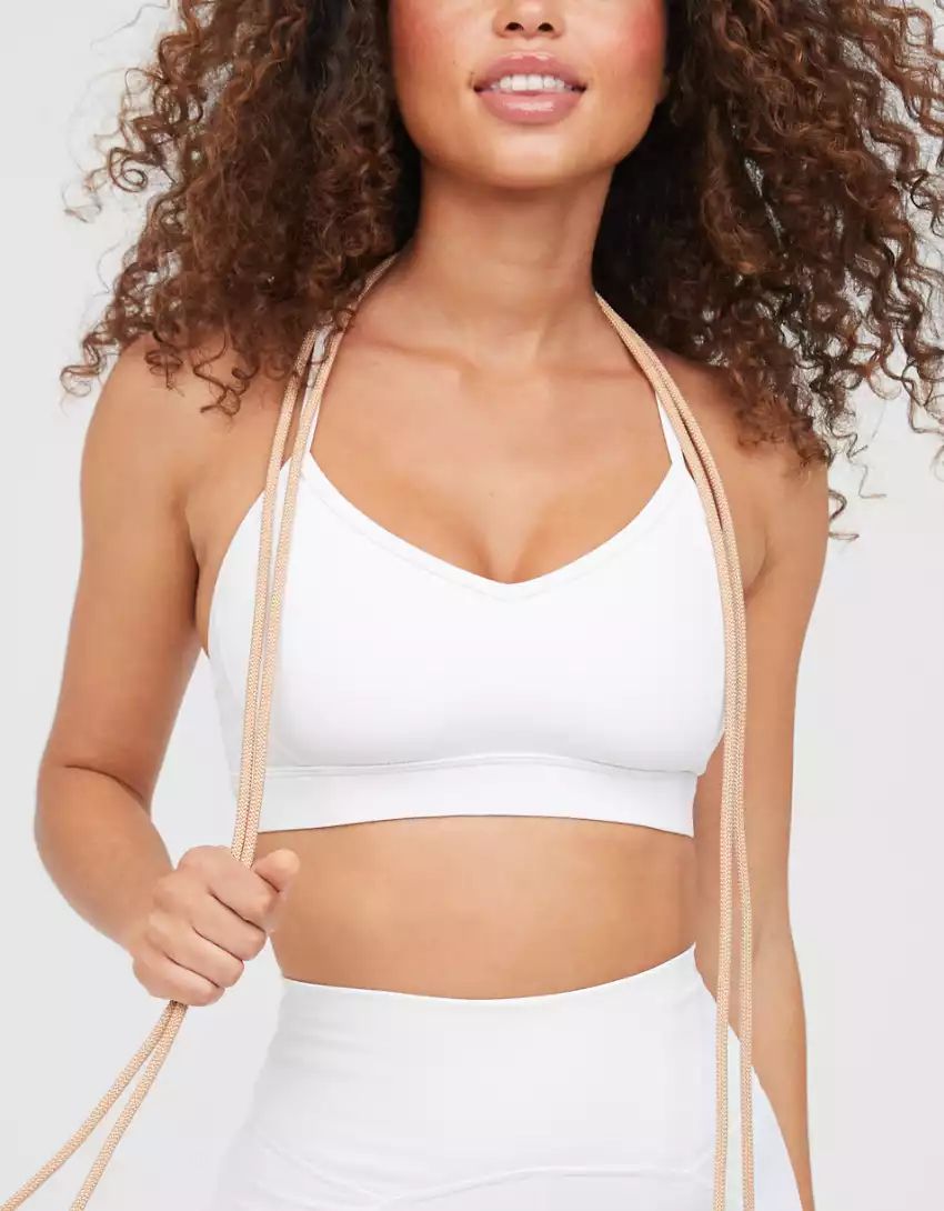 OFFLINE By Aerie Goals Rib Strappy Back Sports Bra | American Eagle Outfitters (US & CA)