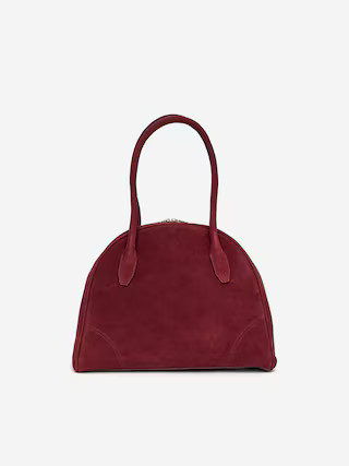 Suede Bowling Bag – Dark Red – Women – ARKET GB | Arket UK