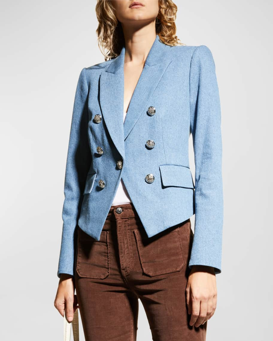 Veronica Beard Cooke Double-Breasted Dickey Jacket | Neiman Marcus