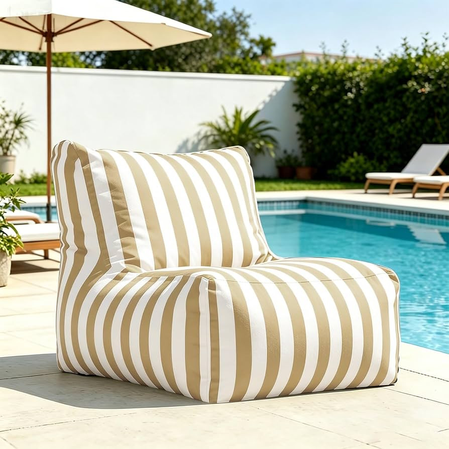 Bean Bag Cover (No Filler), Waterproof Oxford Cloth, Outdoor Big Giant Bean Bag Covers, Comfy Bea... | Amazon (US)