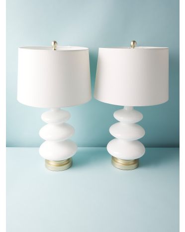 2pk 28in Triple Gourd Glass Table Lamps | HomeGoods
