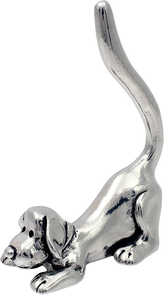 Dog Stretching Ring Holder (Pewter) Yoga Pose | Amazon (US)