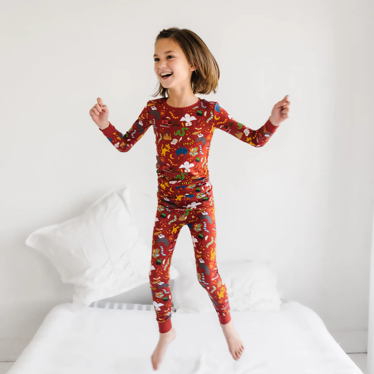 Harry Potter™ Wizarding World Two-Piece Bamboo Viscose Pajama Set | Little Sleepies