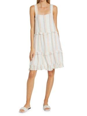 Sandy Linen Tiered Dress | Saks Fifth Avenue OFF 5TH