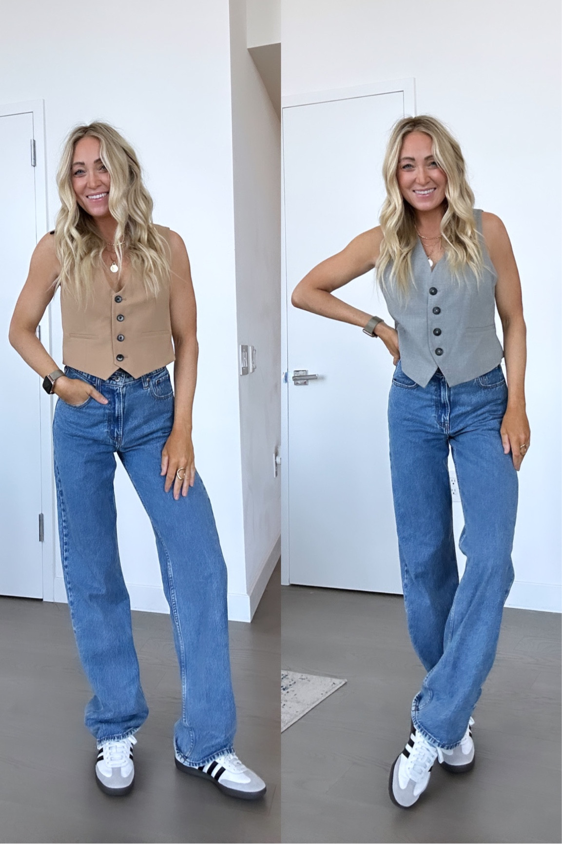 Vests for fall! Easy transitional fall outfit- vest with denim! I sized up in both for a looser fit. Denim runs tts 

#LTKfindsunder50 #LTKfindsunder100 #LTKSeasonal