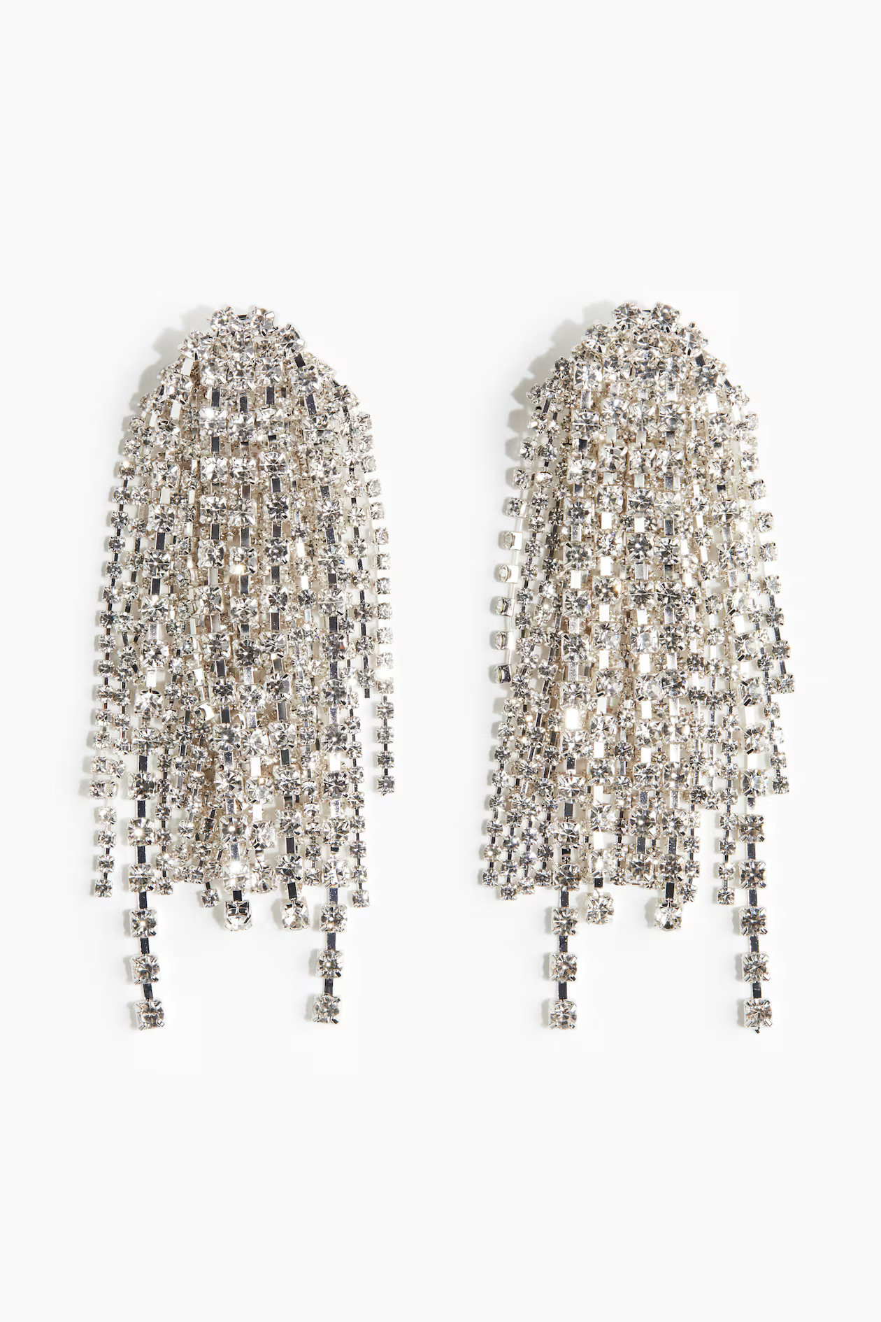 Rhinestone-Chain Earrings | H&M (US + CA)