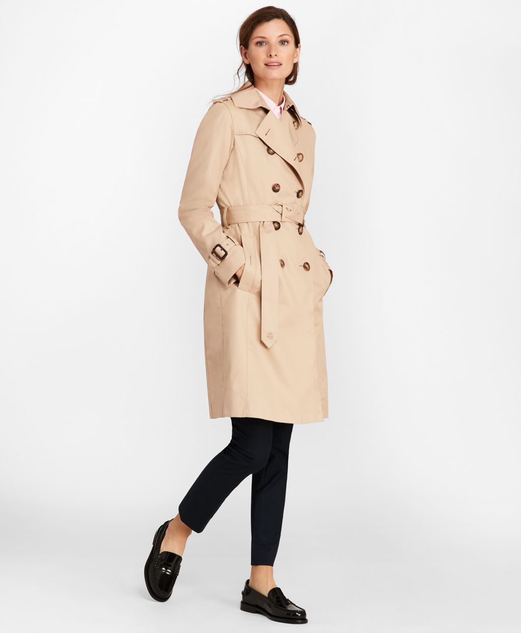 Brooks Brothers Women's Double-Breasted Trench Coat | Brooks Brothers