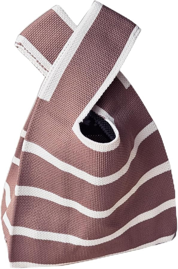 Knot Bag, Mini Knit Tote Bag, Extra Thickened Japanese Knot Bag, Wristlet Handbag - 1/2/6 Pack | Amazon (US)