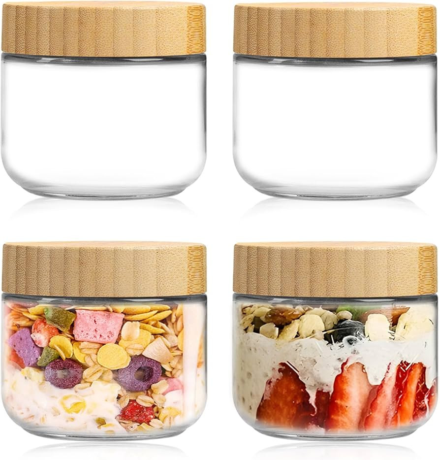 Airtight, Bamboo, Glass, Wide Mouth | Amazon (US)