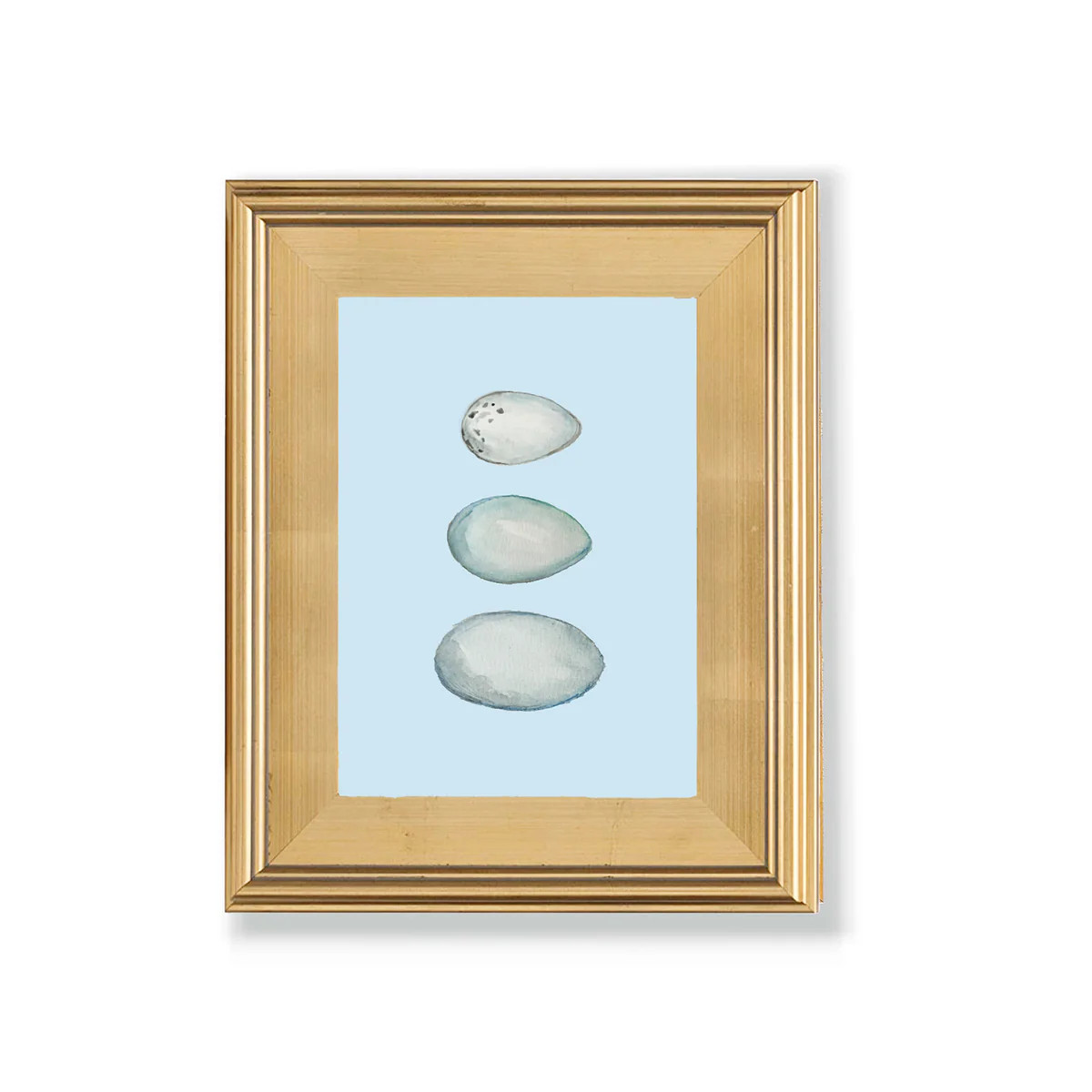 Watercolor Blue and Green Speckled Egg Archival Quality Prints on Wate | Sweet Pea and Whimsy