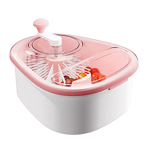 JOYMOOP Fruit Cleaner Spinner JOYLOOP, Large Fruit Washer Spinner with Brush, Fruit Cleaning with Fruit Washing Bowl, Fruit and Salad Cleaner with Fruit Spinner Bowl,Fruit and Vegetable Scrubber | Amazon (US)